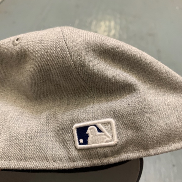 New Era Dodgers Los Angeles Baseball Hat Grey MLB 7 1/8 Summer Cap Outdoor - Picture 5 of 8